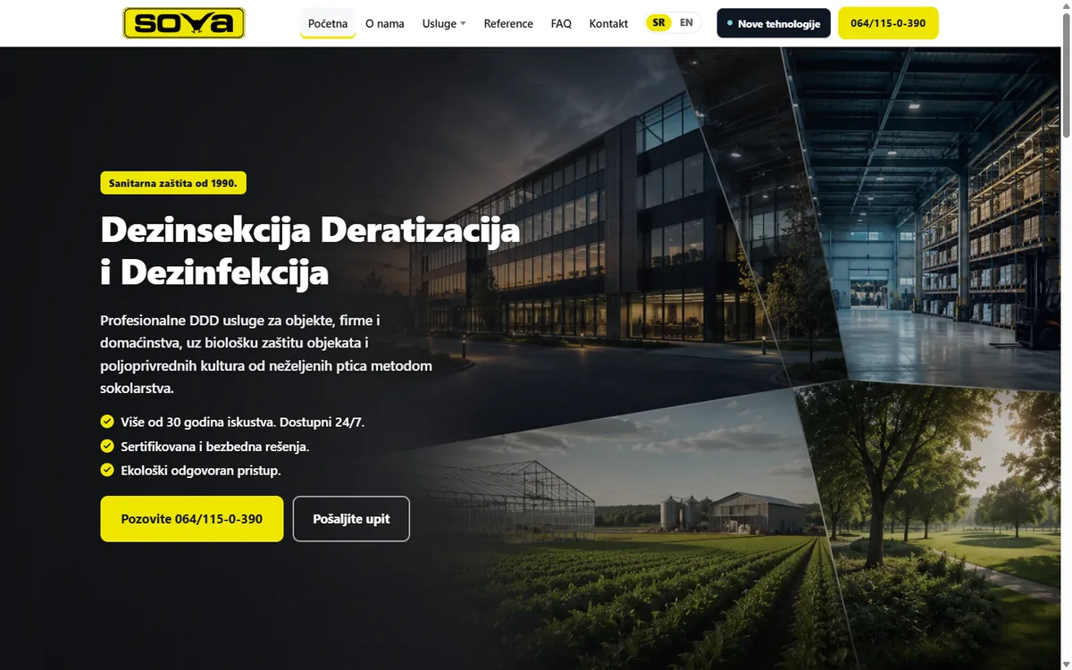 DDD SOVA — početna strana