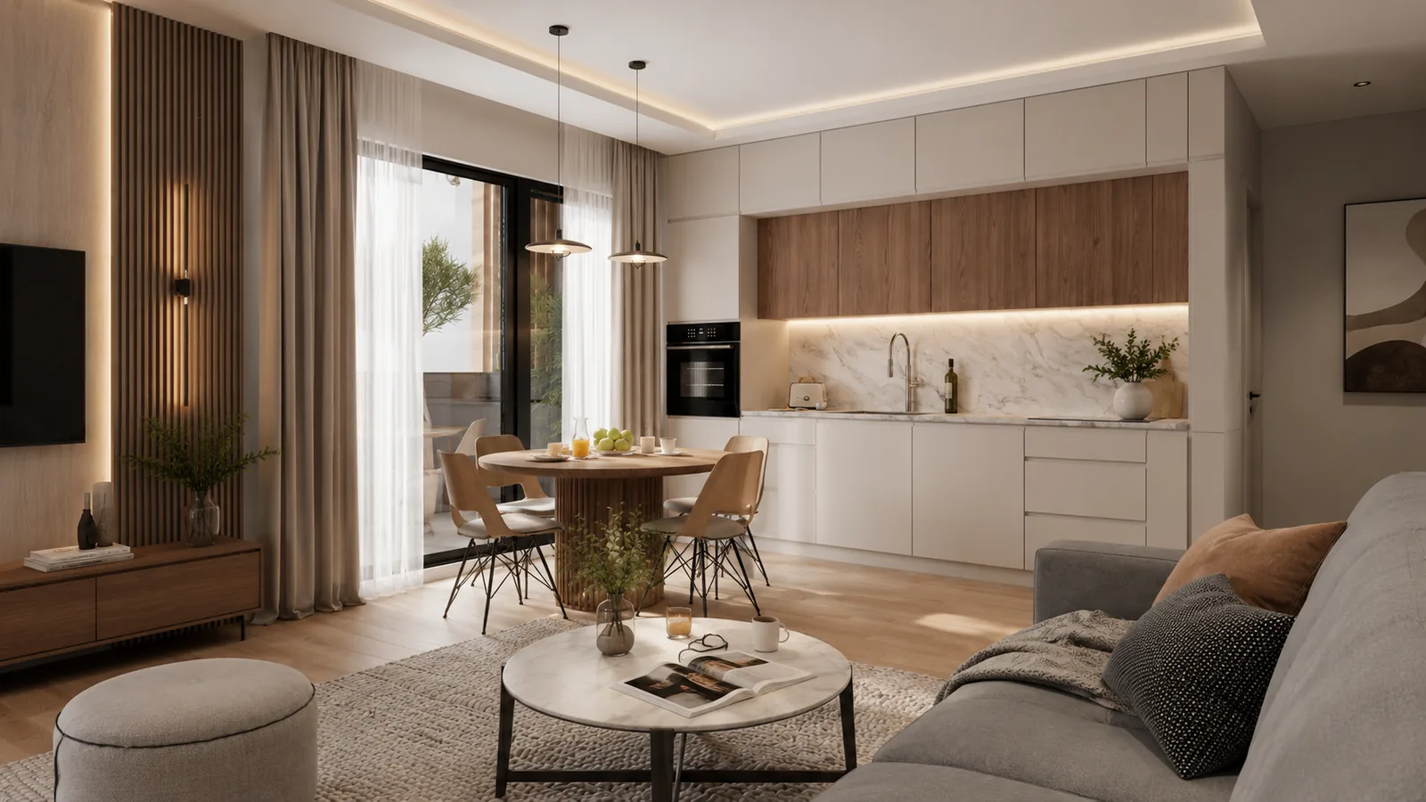 3D render dnevne sobe — ARTA3D